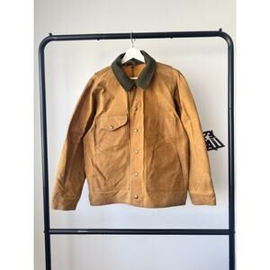 Filson Tin Cloth Field Jacket Dark Tan Khaki S-M Small